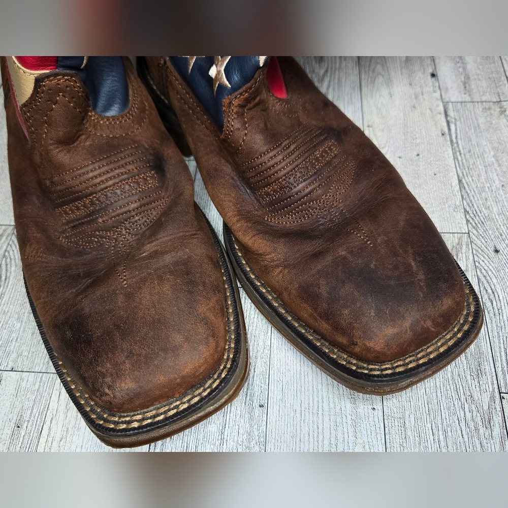 Durango Brown Cowboy Boots - Picture 2 of 5